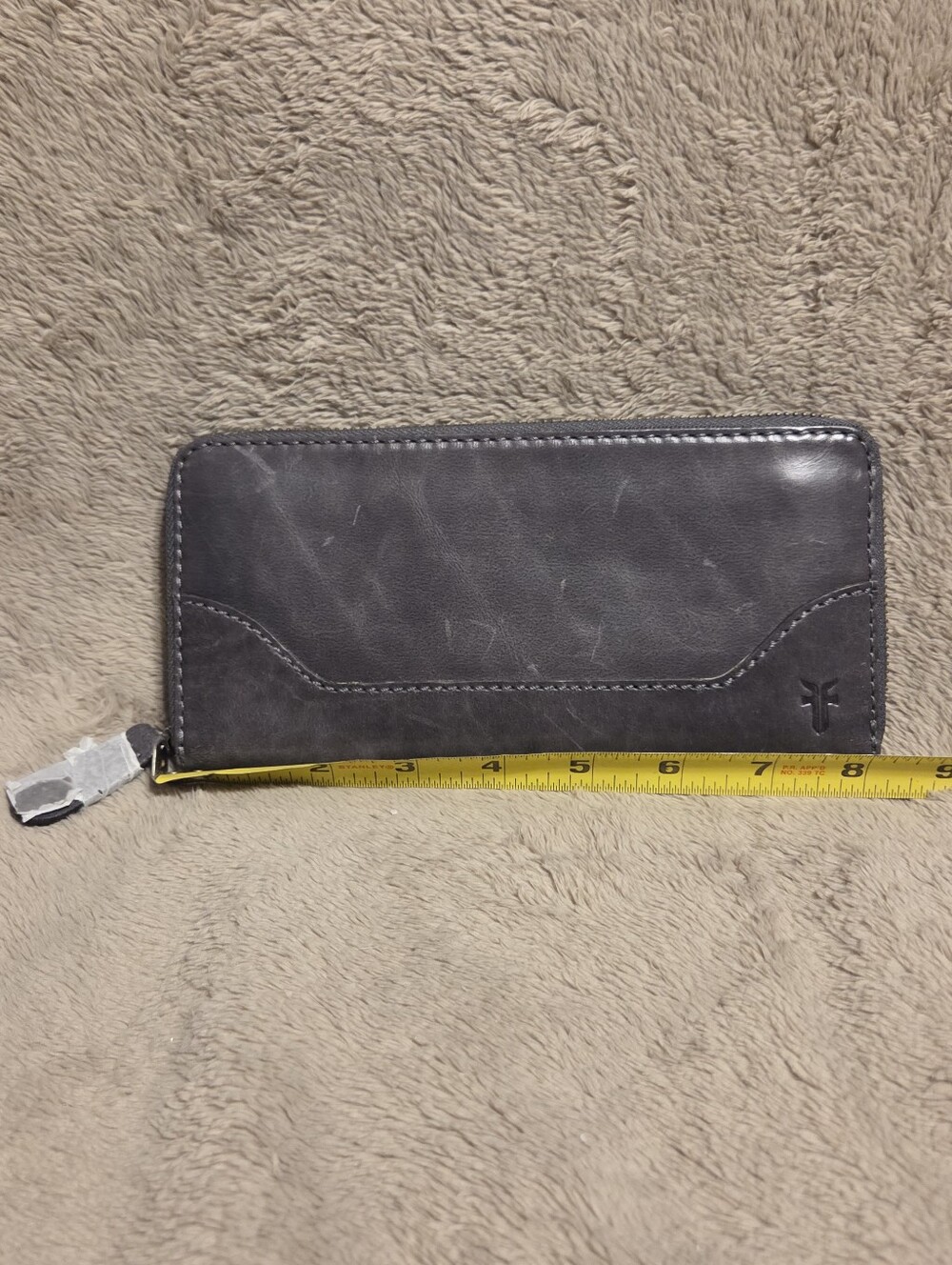 Frye Carbon Gray Melissa Zip Wallet BNWT. AMAZING COLOR AND GORG LEATHER. - Picture 2 of 5